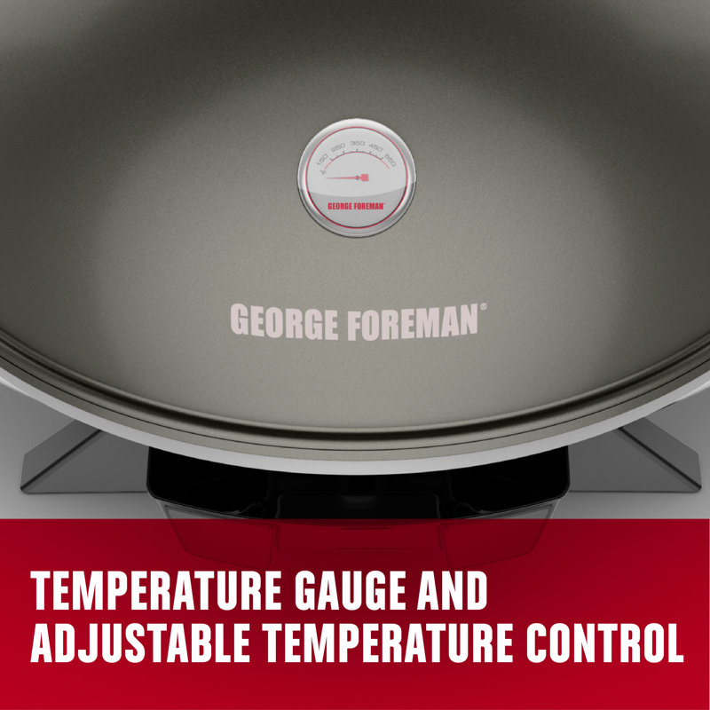 Foreman Indoor and Outdoor Electric Grill with Lid & Reviews